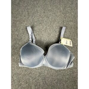 Bali DFB169 Women's‎ Underwire TShirt Bra 42DD Light Blue Smooth Seamless Cups